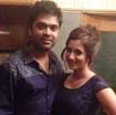 Actor Simbu caught kissing Actress Harshika at SIIMA AWARDS 2014